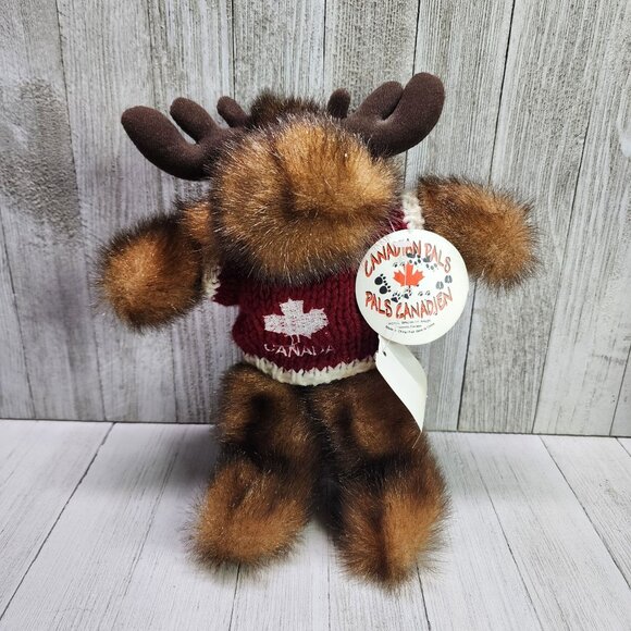 Nicholby's Canadian Pals CDA Mink Moose Plush 9'' Stuffed Animal Toy - Picture 1 of 8